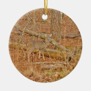 Ornamento De Cerâmica Primeiro inverno do Baby Deer