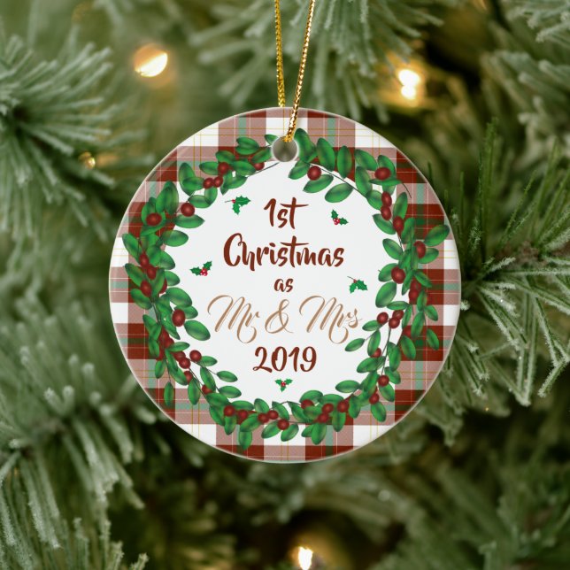 Ornamento De Cerâmica Primeiro Natal (Árvore)