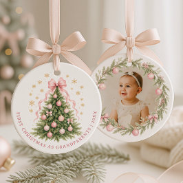 Ornamento De Cerâmica Primeiro Natal como Avós
