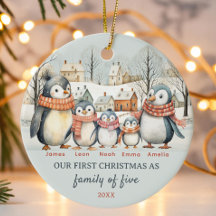Primeiro Natal como Família dos Cinco Natal Person