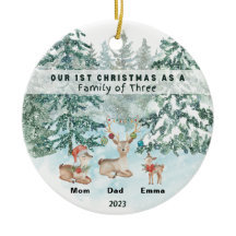 Primeiro Natal como Família dos Três Personalizado