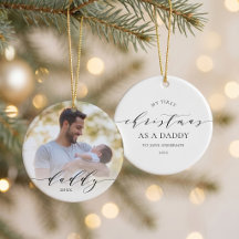 Primeiro Natal como Papai Foto de Natal