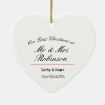 Primeiro Natal como Sr. e Sra.