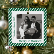 Primeiro Natal de Casais Modernos Foto Festiva