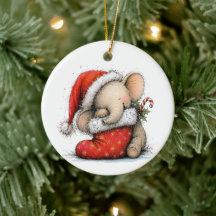 Primeiro Natal do Bebê Elefante Verde Texto Fofo