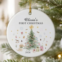 Primeiro Natal do Bebê Personalizado