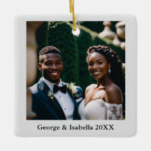 Primeiro Natal dos Recém-Casados com Nome e Foto P
