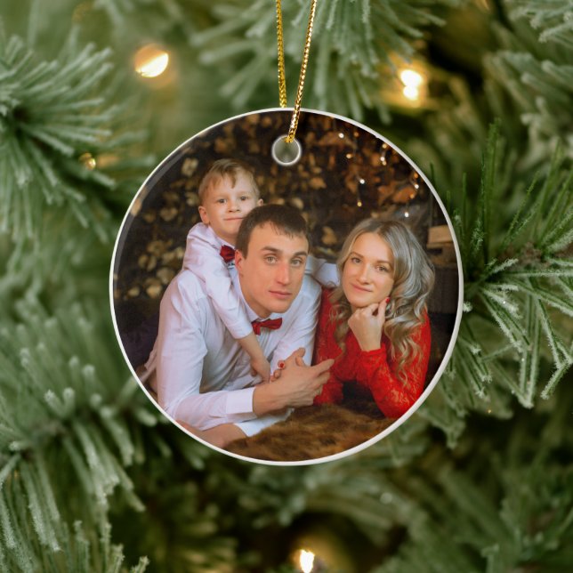 Ornamento De Cerâmica Primeiro Natal em Nossa Nova Casa 2025 (Árvore)