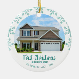 Ornamento De Cerâmica Primeiro Natal em nossa nova foto para casa