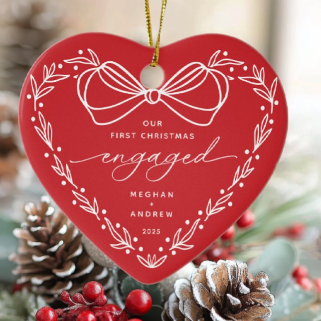 Ornamento De Cerâmica Primeiro Natal Envolvido (Criador carregado)