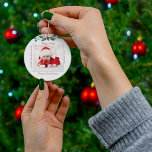 Ornamento De Cerâmica Primeiro Natal Feliz Férias Vovó Foto do Bebê<br><div class="desc">O ornamento de feriado do anúncio de nascimento de fotos multicêntricas e bonitas pode ser facilmente personalizado clicando no botão "Personalizar"</div>