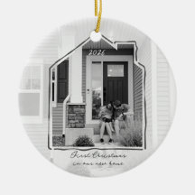 Primeiro Natal Linha de Arte Casa Foto em Casa Nov