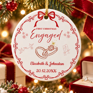 Ornamento De Cerâmica Primeiro Natal Namoro Nomes Personalizados Data