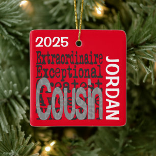 Ornamento De Cerâmica Primo Extraordinário PERSONALIZADO