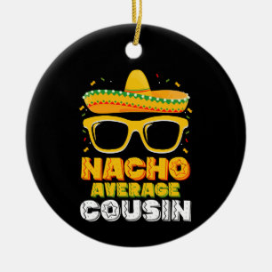 Ornamento De Cerâmica Primo Nacho Médio Família Cinco De Mayo