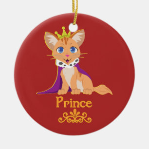 Ornamento De Cerâmica Prince Kitten