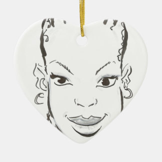 Ornamento De Cerâmica Princesa africana