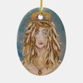 Ornamento De Cerâmica Princesa Aurelie por Susan M. Epperly 