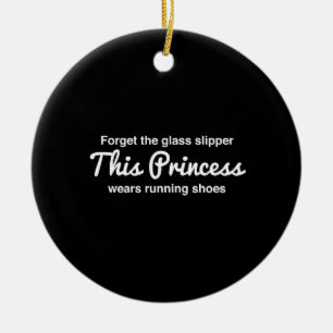 Ornamento De Cerâmica Princesa Running