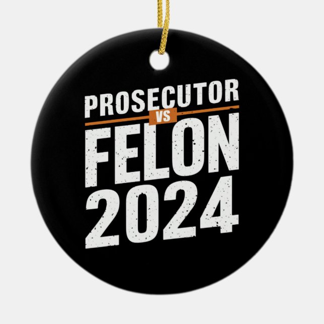 Ornamento De Cerâmica Procurador Vs Felon 2024 (Frente)