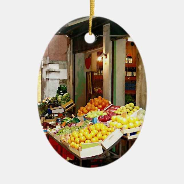 Ornamento De Cerâmica Produto fresco (Frente)