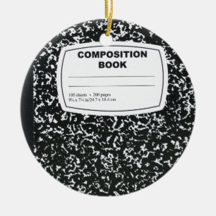 Ornamento De Cerâmica Professor de Estudante de Livro de Composição
