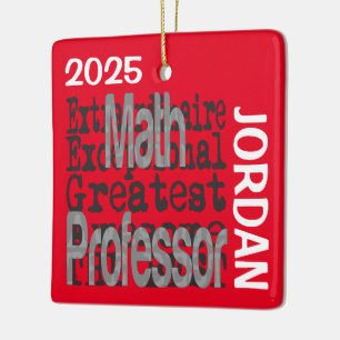 Ornamento De Cerâmica Professor de Matemática Extraordinário CUSTOM
