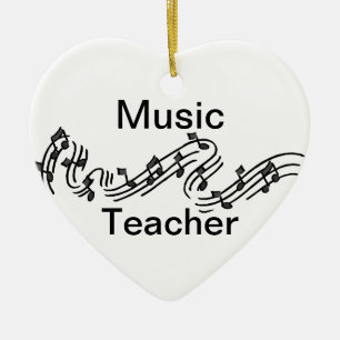 Ornamento De Cerâmica Professor de música