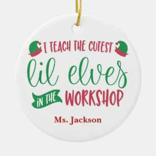 Ornamento De Cerâmica Professor personalizado para o presente dos melhor