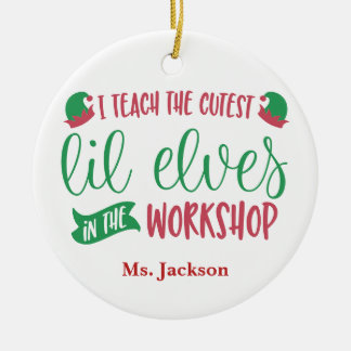 Ornamento De Cerâmica Professor personalizado para o presente dos melhor