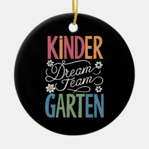 Ornamento De Cerâmica Professora da Equipe de Sonhos do Jardim de Infânc