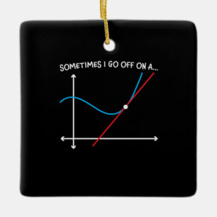 Ornamento De Cerâmica Professora De Matemática Às Vezes Eu Vou Embora