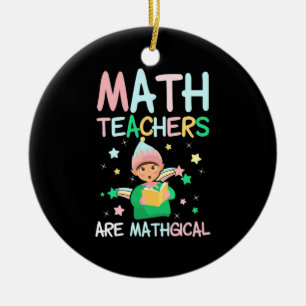 Ornamento De Cerâmica Professores De Matemática São Matemáticos