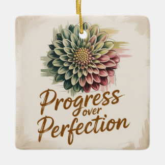 Ornamento De Cerâmica Progresso Acima da Perfeição