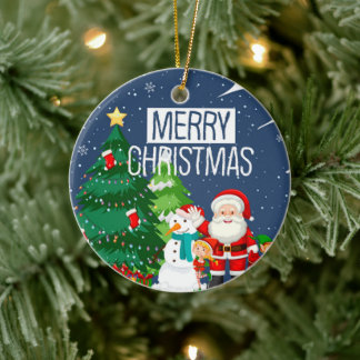 Ornamento De Cerâmica Projeto de Férias Feliz Natal