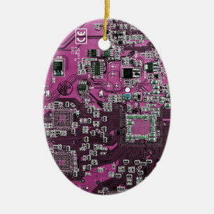 Ornamento De Cerâmica Projeto de Placa de Circuito PCB Roxa para Profiss