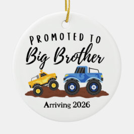 Ornamento De Cerâmica Promoted to Big Brother Dump Truck