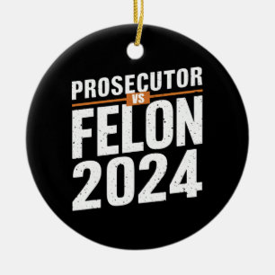 Ornamento De Cerâmica Promotor Vs Criminoso 2024