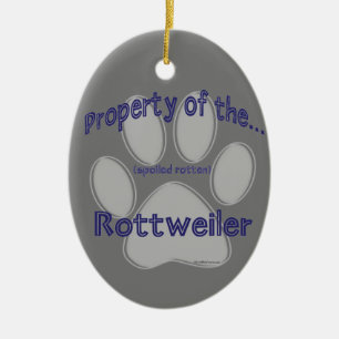 Ornamento De Cerâmica Propriedade do Chaveiro Rottweiler Rottweiler Irri