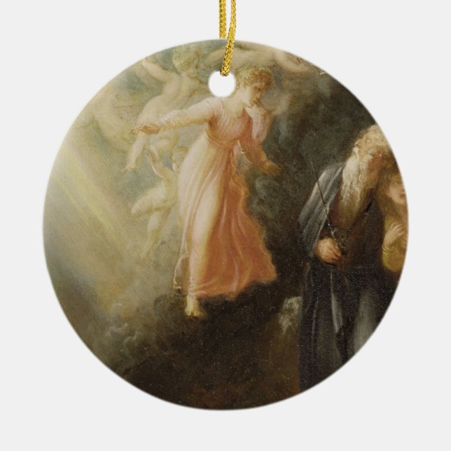 Ornamento De Cerâmica Prospero, Miranda e Ariel, "da tempestade", c (Frente)