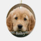 Ornamento De Cerâmica Proteção personalizada do cão fotográfico do Pet (Lateral)