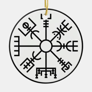 Ornamento De Cerâmica protetor Odin dos noruegueses do símbolo de Viking