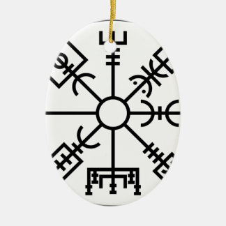 Ornamento De Cerâmica protetor Odin dos noruegueses do símbolo de Viking