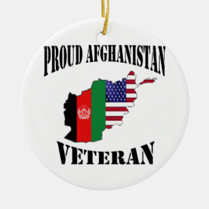 Ornamento De Cerâmica Proud US Afeganistão veterano