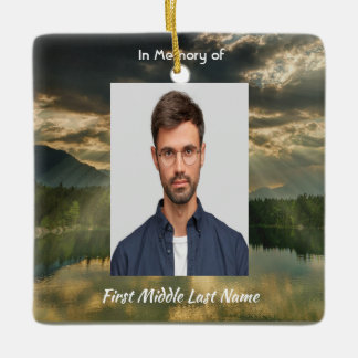 Ornamento De Cerâmica Psalm 23 Celebration of Life Service