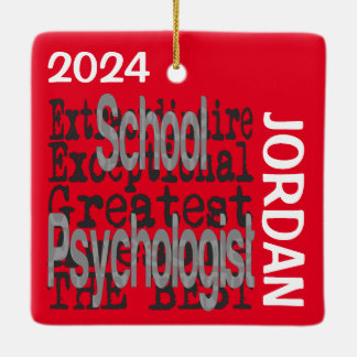 Ornamento De Cerâmica Psicólogo Escolar Especialista PERSONALIZADO