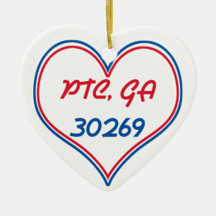 Ornamento De Cerâmica PTC GA 30269 - coração