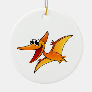 Ornamento De Cerâmica Pterodactyl dos desenhos animados