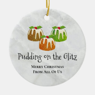 Ornamento De Cerâmica PUBLICANDO A Novidade GLITZ Natal