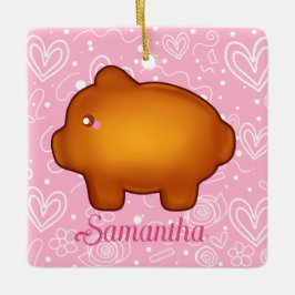 Ornamento De Cerâmica Puerquito De Piloncillo Pan Dulce